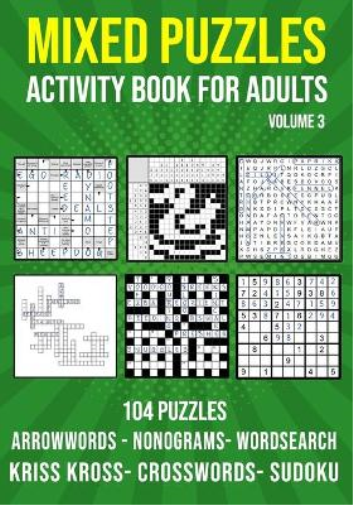 Mixed Puzzle Activity Book for Adults Volume 3