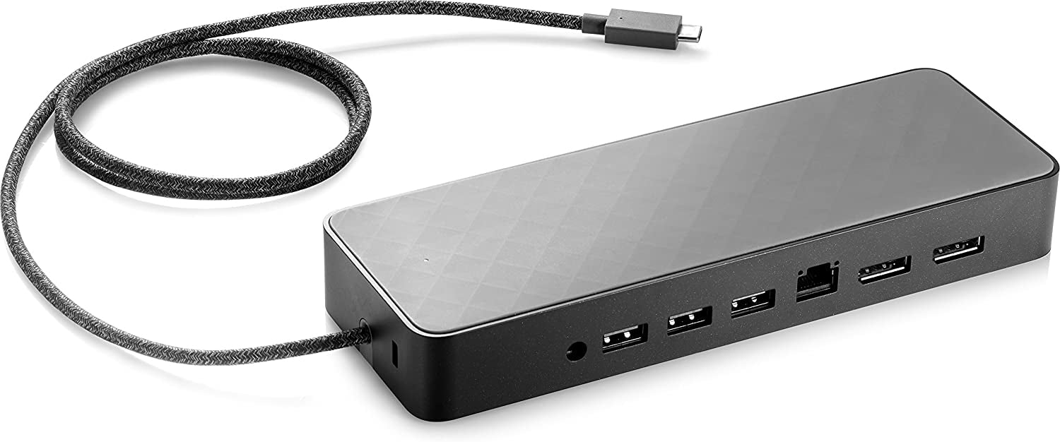 Grade A Certified Refurbished HP USB-C Universal Docking Station Grade A Refurbished 1 Year RTB Warranty (1MK33AA)