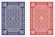 Premium Playing Cards Poker Blue/Red