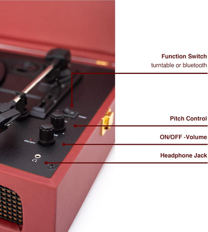 Crosley Voyager - Burgundy Red - 2 Way Bluetooth