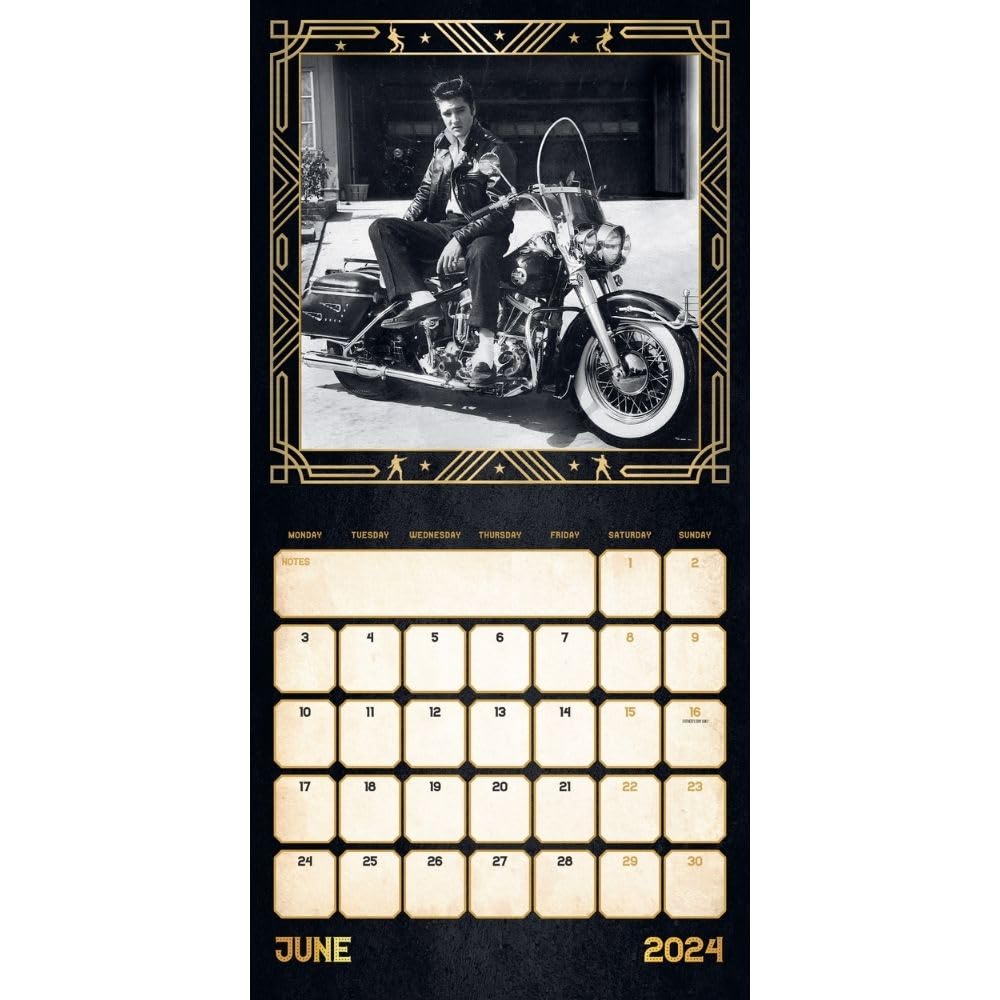 Elvis Presley 2024 Square Wall Calendar