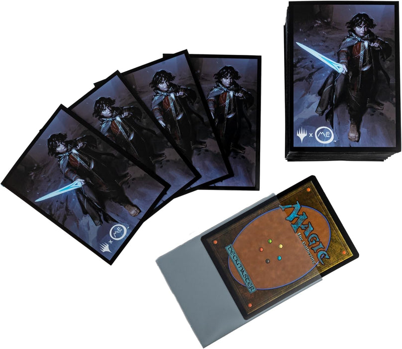 Ultra Pro - The Lord of The Rings: Tales of Middle-Earth 100ct Deck Protector Sleeves - Ft. Frodo for Magic: The Gathering - Glare-Free Matte Finish & ChromaFusion Technology for Card Protection