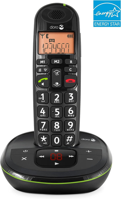Doro PhoneEasy 105wr DECT telephone Caller ID Black