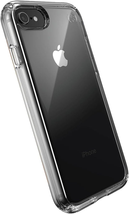 Speck Products Presidio Perfect-Clear iPhone SE (2020)/iPhone 8 Case/iPhone 7 Case, Clear/Clear Transparent