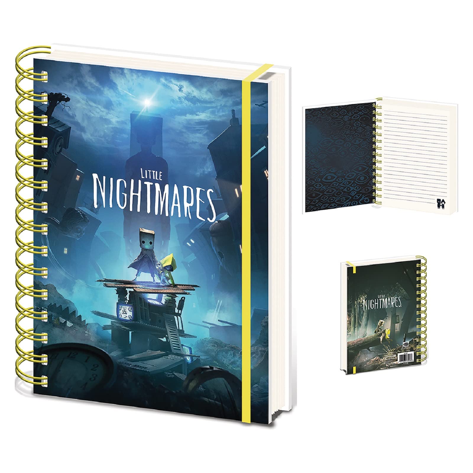 Pyramid International Little Nightmares 2 Journal Notebook (Mono and Six Design) Wiro Notebooks A5, Note Book and Notepads A5 - Official Little Nightmares Merchandise