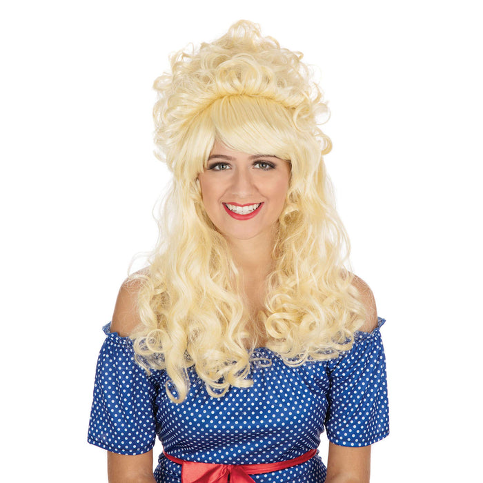 (CL) BEEHIVE/PANTO WIG BLONDE (BOXED) - FANCY DRESS