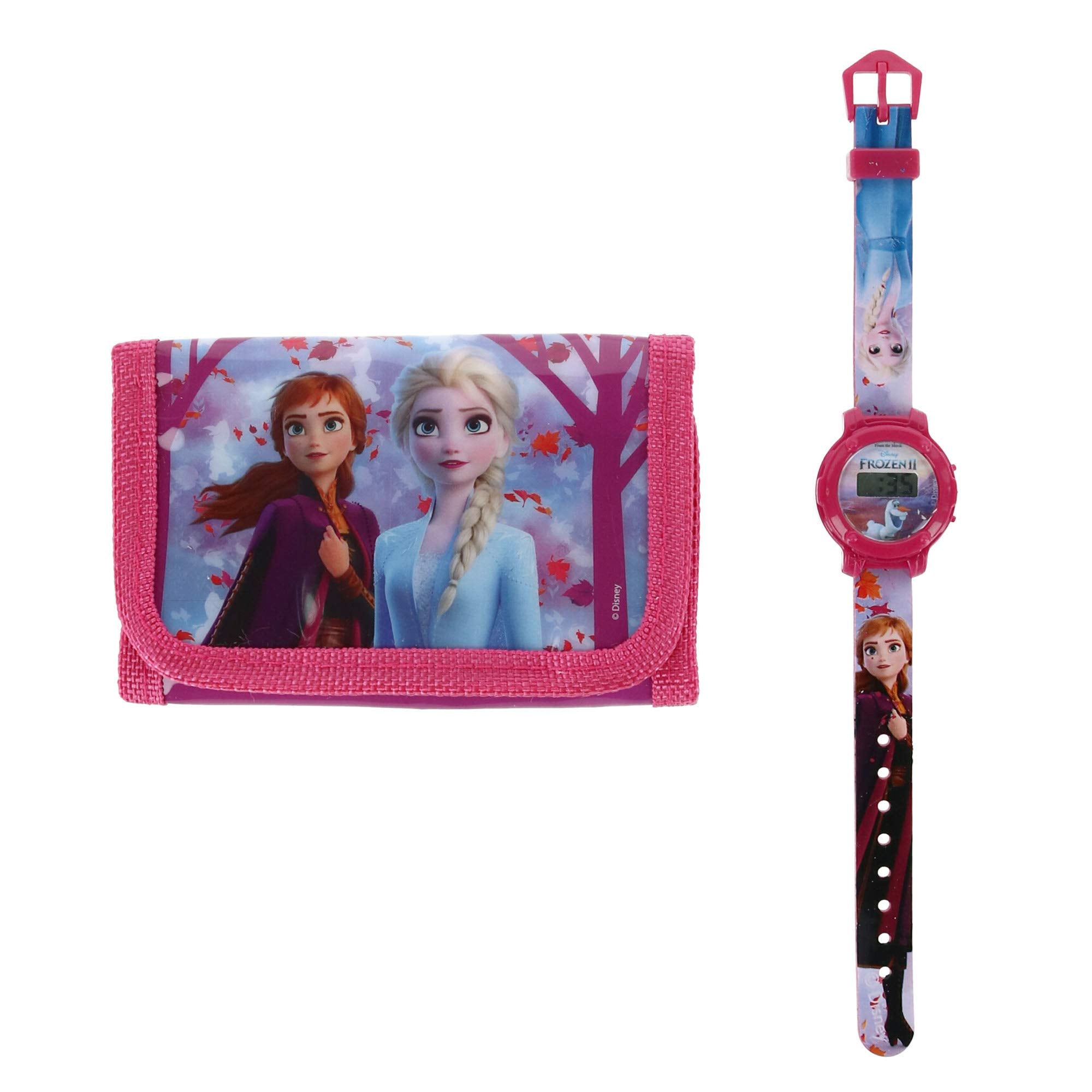 Disney Frozen 2 Horloge & Portemonnee Meisjes 10 Cm Blauw 2-Delig - [Dutch Import]
