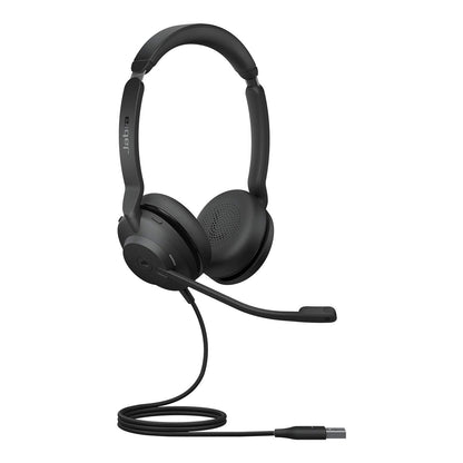 Jabra Evolve2 30 Headset – Noise Cancelling Microsoft Teams Certified Stereo Headphones with 2-Microphone Call Technology – USB-A Cable – Black Stereo USB-A Microsoft Teams