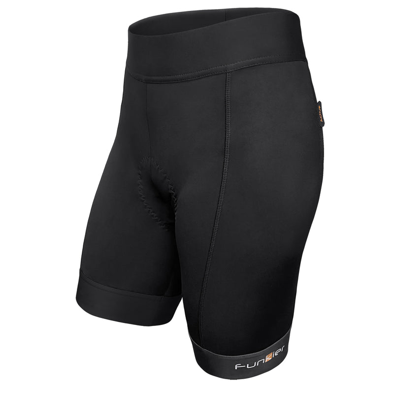Funkier Ridesse II Ladies 8 Panel Shorts in Black - Small