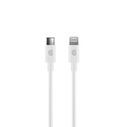 Griffin MFI Charge/Sync Cable Apple Lightning to USB-C Compatible with e.g. iPhone 11/11 Pro/SE (2020) / 12 Mini / 12/12 Pro / 12 Pro Max  White