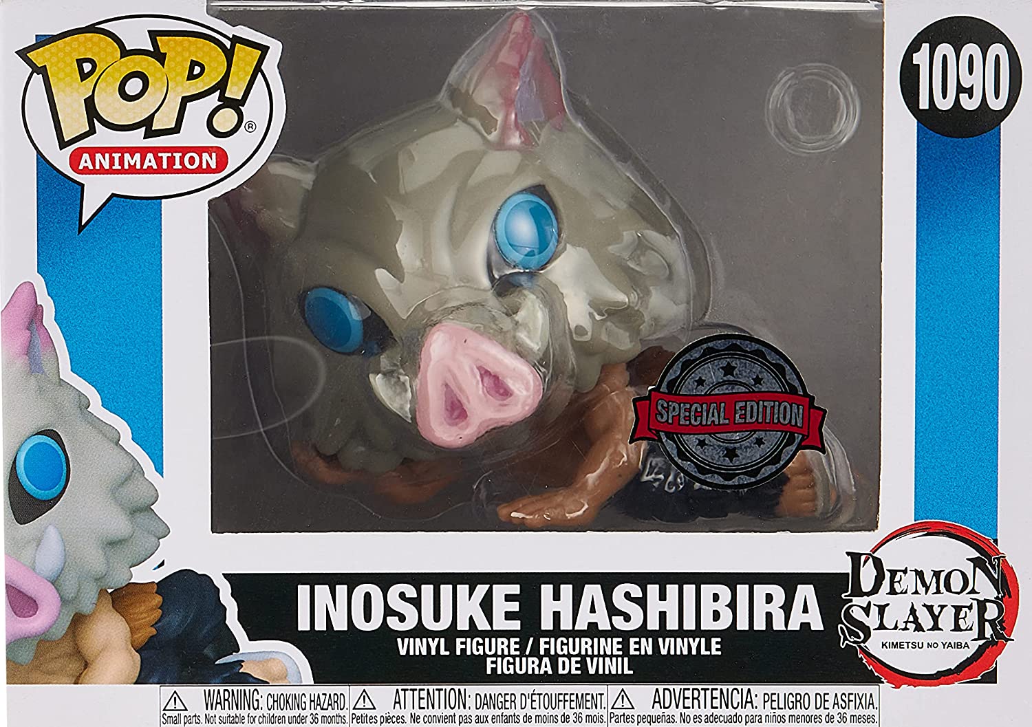 Funko POP! Animation #1090 Demon Slayer Inosuke Hashibira Lounging in Mask Vinyl Figure - BoxLunch Exclusive