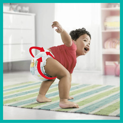 Pampers Maat 5 Luierbroekjes (6-10 kg) Baby-Dry, 132 Stuks, MAANDBOX, Tot 12 uur Bescherming rondom tegen Lekken