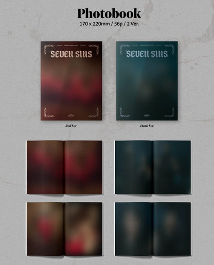 Seven Sins - Random Cover - incl. 56pg Photobook, 2 Photocards, Portrait Photocard + Poster