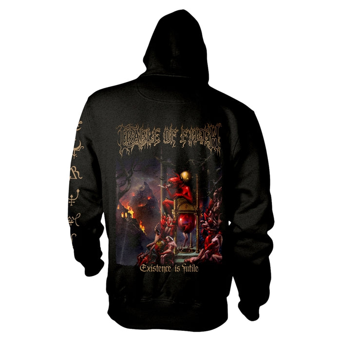 CRADLE OF FILTH - EXISTENCE (ALL EXISTENCE) BLACK Hooded Sweatshirt with Zip Small