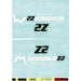 Marzocchi Fork Z2 Decal Kit 2020 Gloss / Clear for Gloss Red Lowers