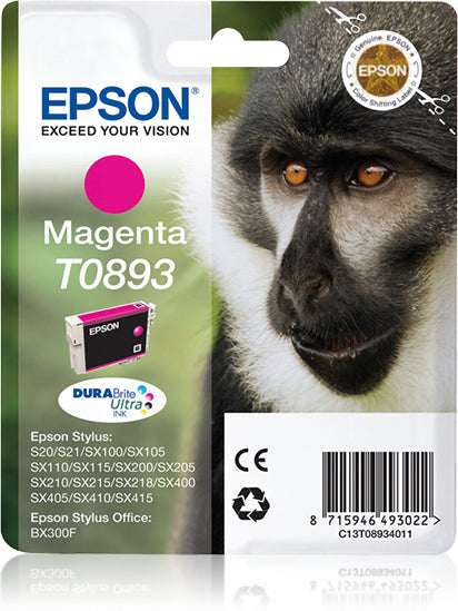 Epson T0893 - Print Cartridge - 1 X Magenta