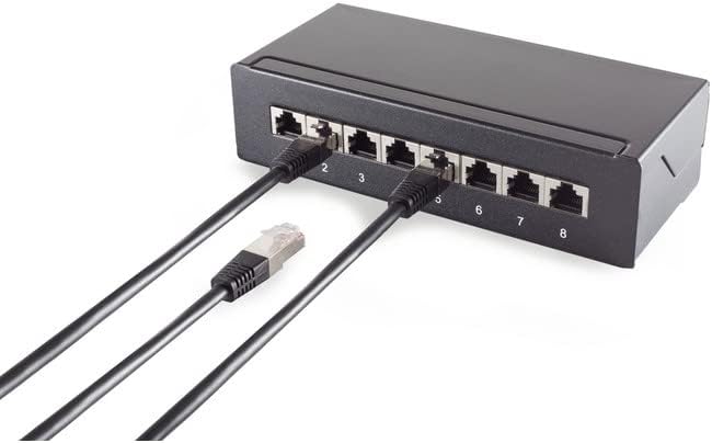 S-Conn Patch Cable Cat. 5E, F/UTP Black 1 m