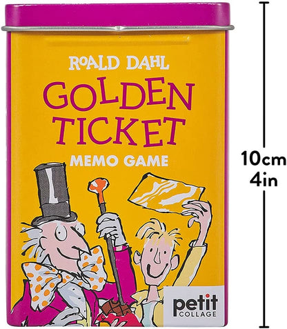 Petit Collage - Roald Dahl Golden Ticket Memo Game