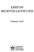 Lexicon Recentis Latinitatis