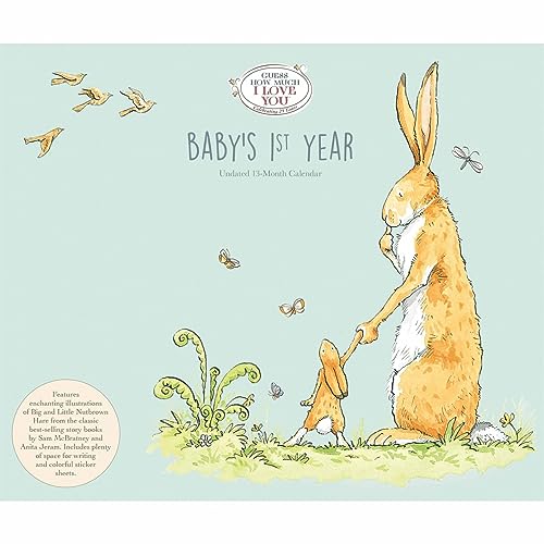 2024 Guess How Much I Love You Babys 1st Year Wall Calendar