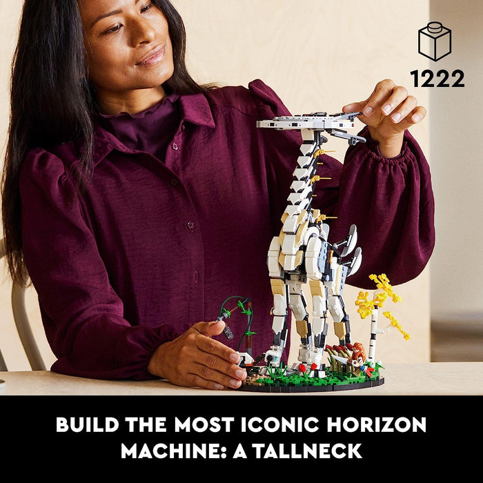 LEGO 76989 Horizon Forbidden West: Tallneck Building Set for Adults with Aloy Minifigure & Watcher Figure, Collectible Gift Idea for Men, Women, Him, Her Single