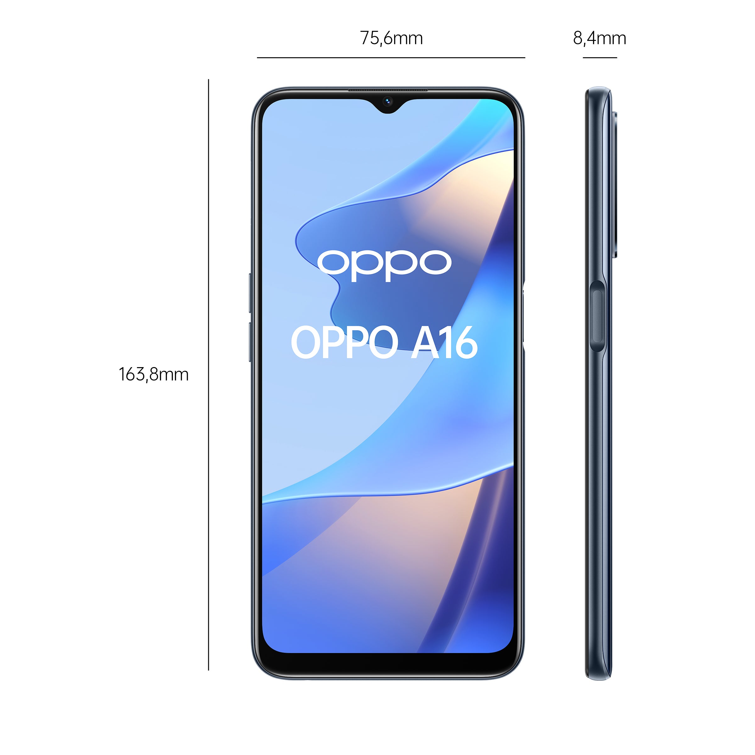OPPO A16 16,6 cm (6.52") Double SIM Android 11 4G USB Type-C 3 Go 32 Go 5000 mAh Noir