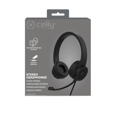 Celly SWHeadset Headphone Earphone 3.5mm Connector Black
