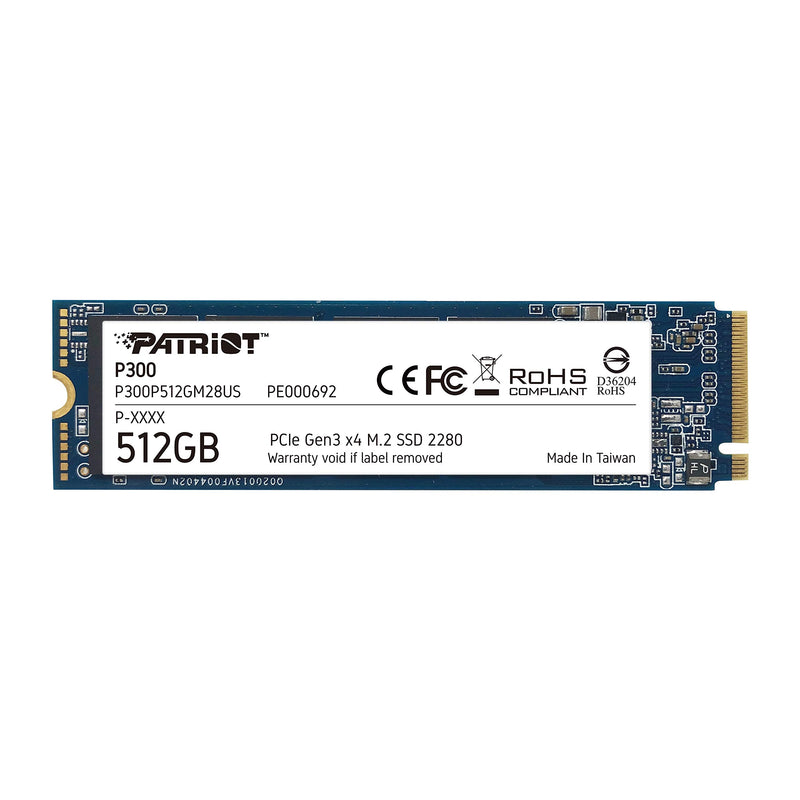 Patriot P300 M.2 PCIe Gen 3 x4 512GB Low-Power Consumption SSD
