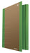 Cardboard Folder with Elastic Band DONAU Life 500gsm A4 Green/Document Archiving/Type-3-flap/Kind-with Eraser/Material-Cardboard/Colour-Green/Format-A4 / Weight (g/m2)-500