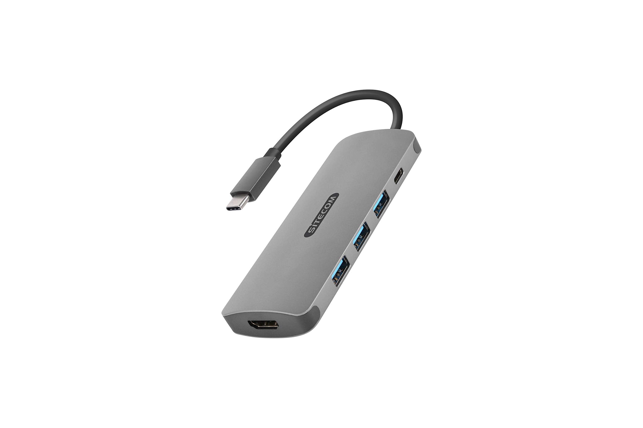 Sitecom USB-C to HDMI Adapter - with USB-C Power Delivery + 3 USB 3.0 Ports