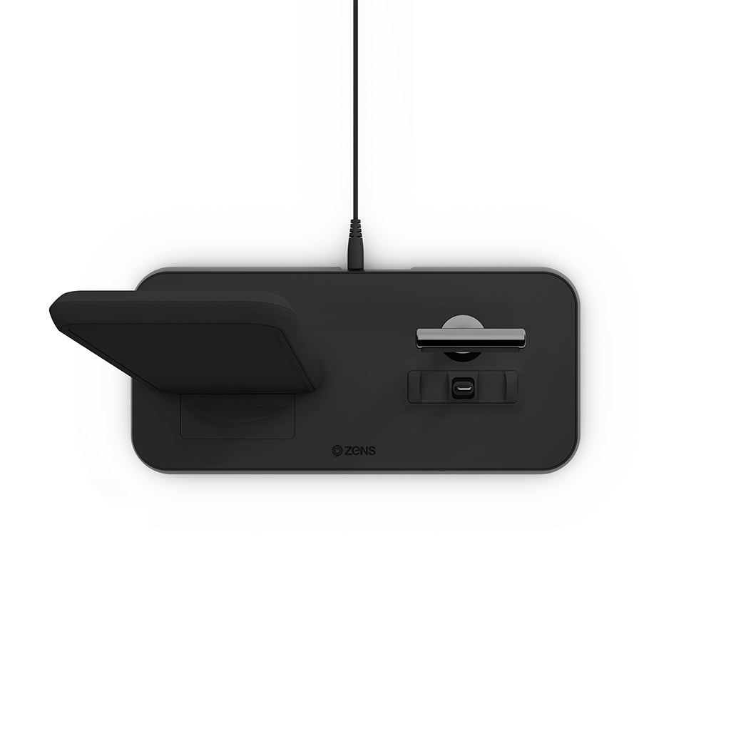 Zens Stand Dock Alu Wless Charger Blk