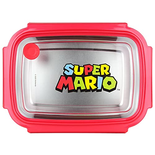 Lunchbox Super Mario 7,2 cm hoch silber