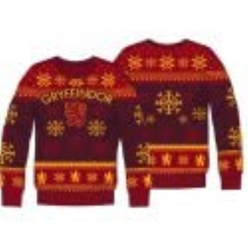 cotton division Harry Potter Gryffindor Men's Christmas Jumper (S) Black