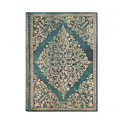 Oceania (Diamond Rosette) Midi 12-month Day-at-a-Time Dayplanner 2024
