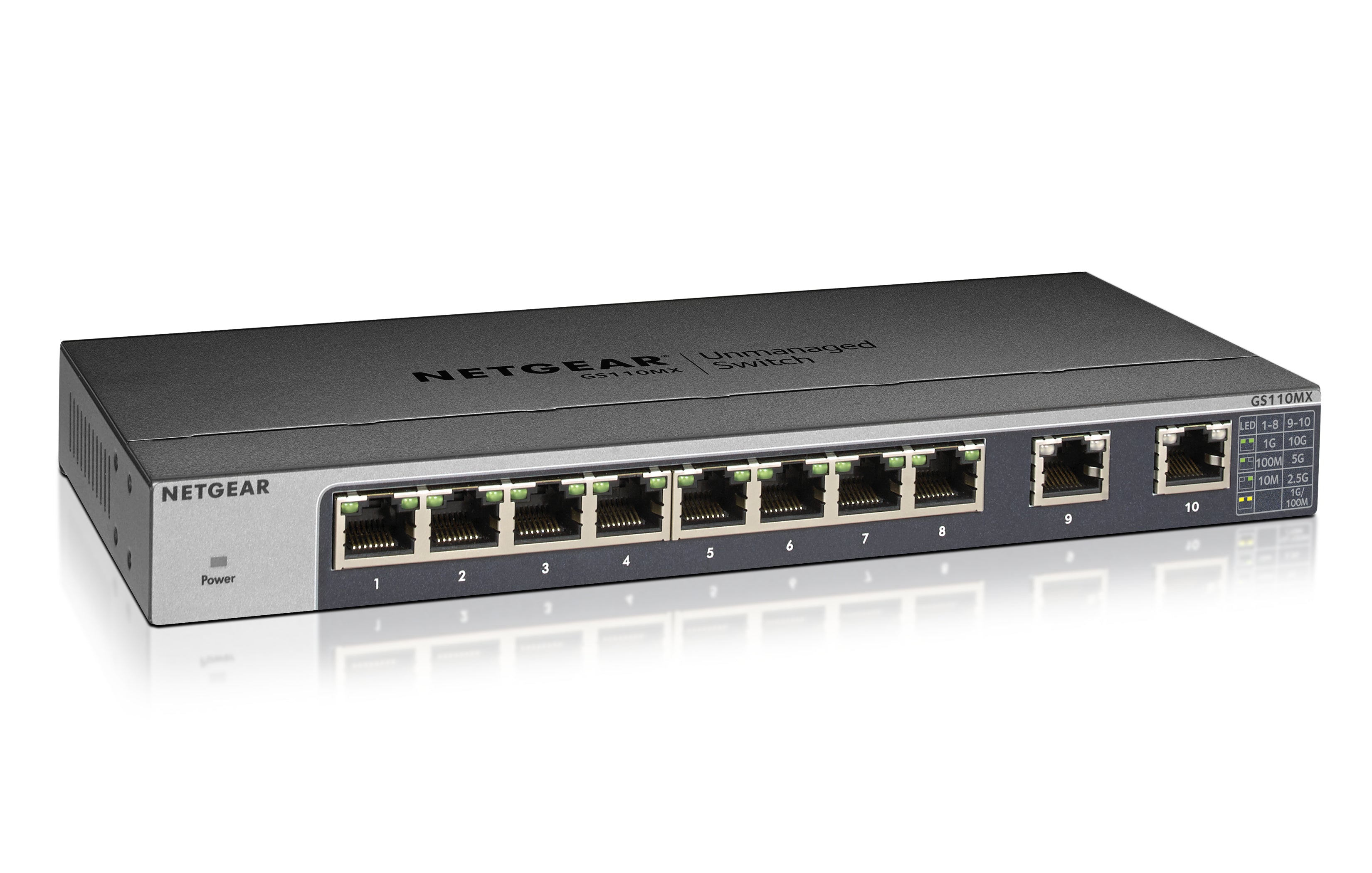 NETGEAR GS110MX Unmanaged L3 Gigabit Ethernet (10/100/1000) Black