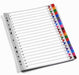 Whitebox A4 1-5 Mylar Index - Multicolour 1 Multicolour