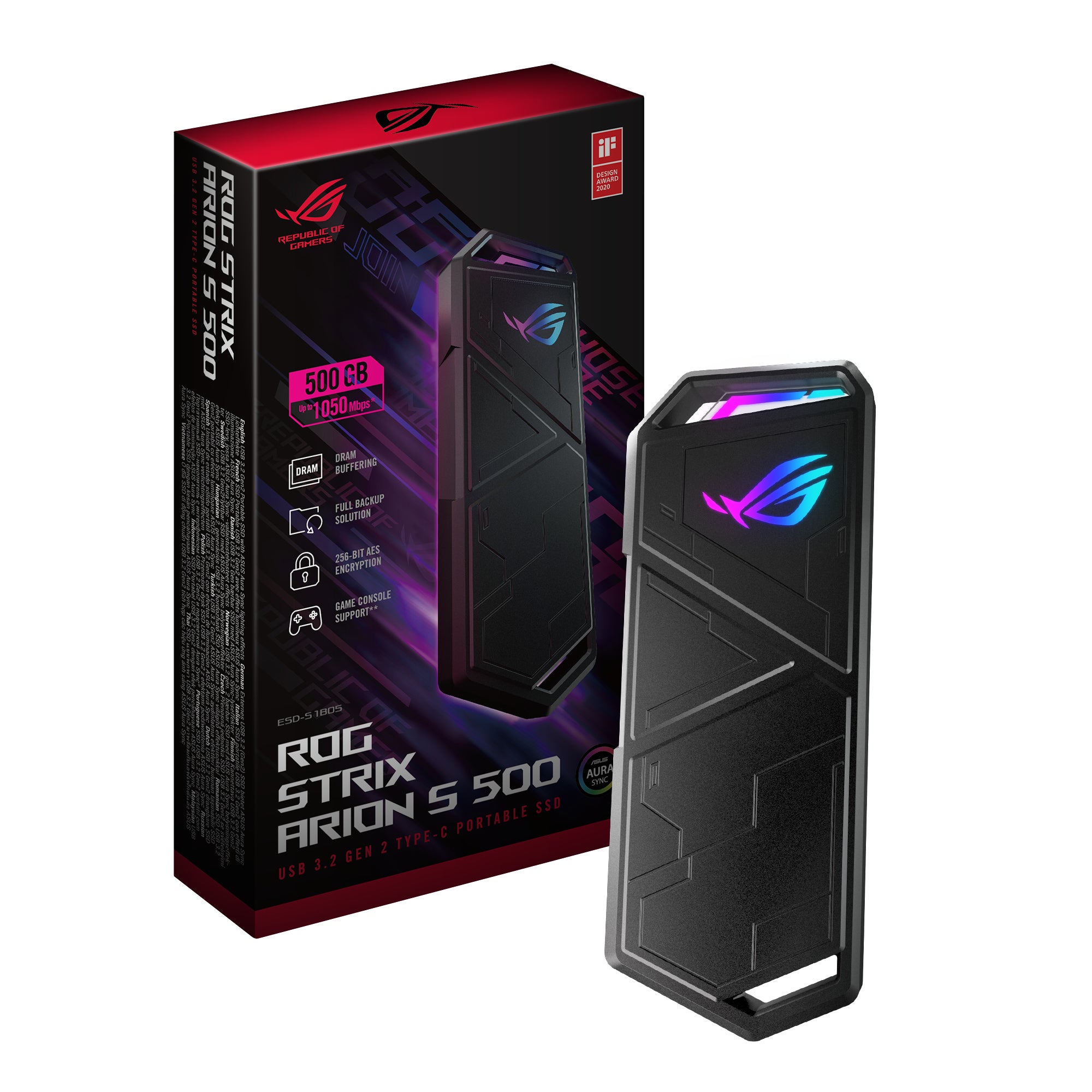 ASUS ROG Strix Arion S500 500 GB Black