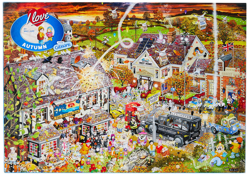 Gibsons Mike Jupp I love Autumn 1000 Piece Jigsaw Puzzle