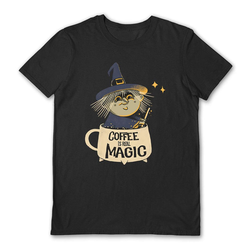 PEPE RODRIGUEZ (COFFEE IS REAL MAGIC) BLACK UNISEX T-SHIRT