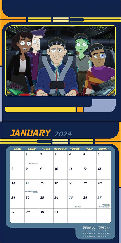 Star Trek: Lower Decks 2024 Wall Calendar