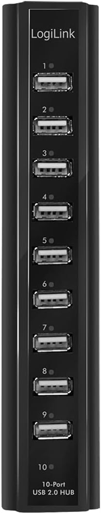 LogiLink 10 Port USB 2.0 Hub, UA0096