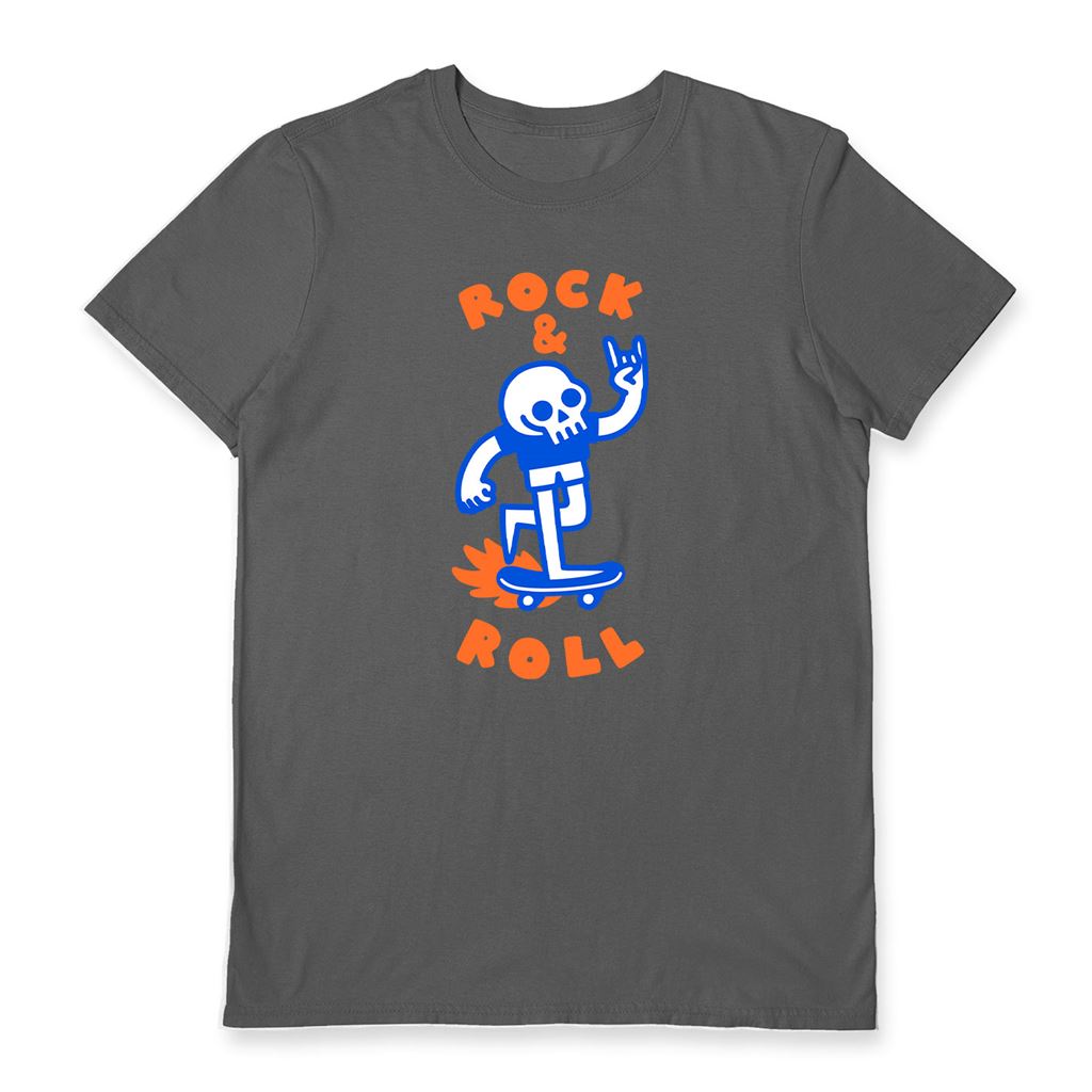 OBINSUN (ROCK & ROLL) CHARCOAL UNISEX T-SHIRT