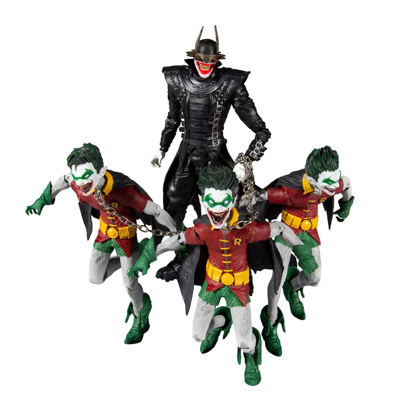 McFarlane TM15456 DC Collector Multipack-Batman WHO Laughs W/Robins of EARTH-22, Multicolor Single