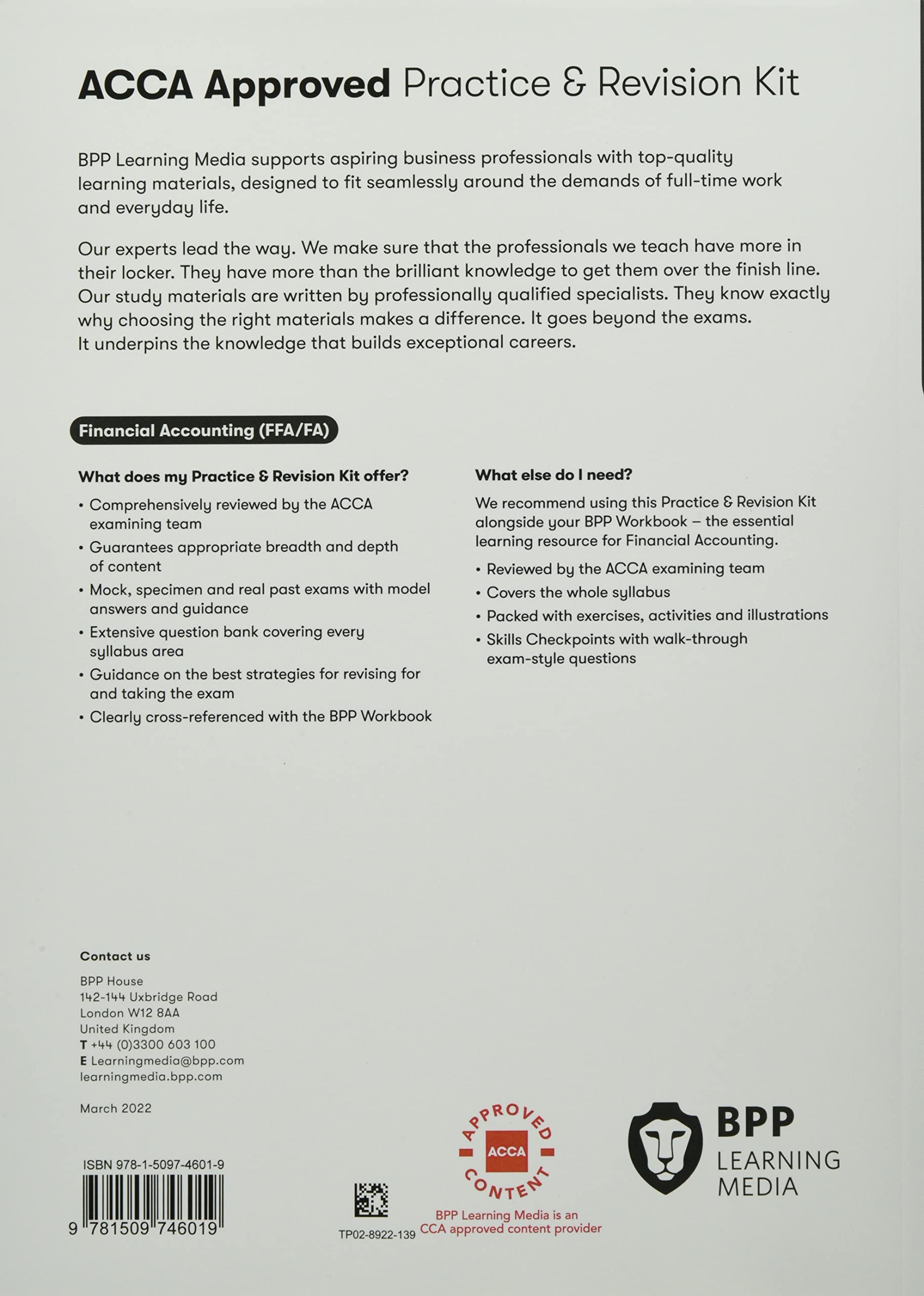 FIA Foundations of Financial Accounting FFA (ACCA F3)