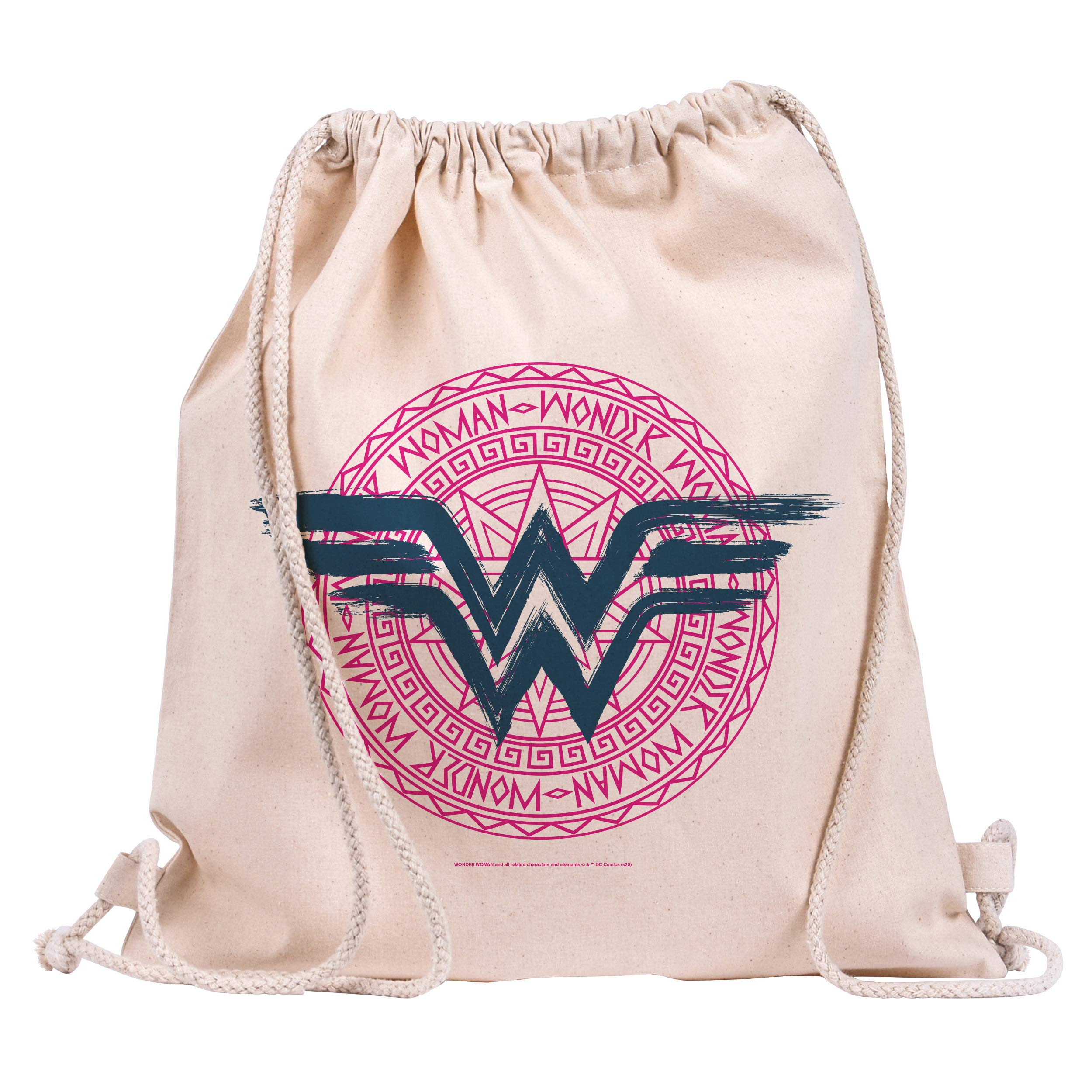 GB eye Eco, Multi-Coloured, DC Comics Wonder Woman Drawstring Bag DC Comics Wonder Woman Drawstring Bag Multi-coloured