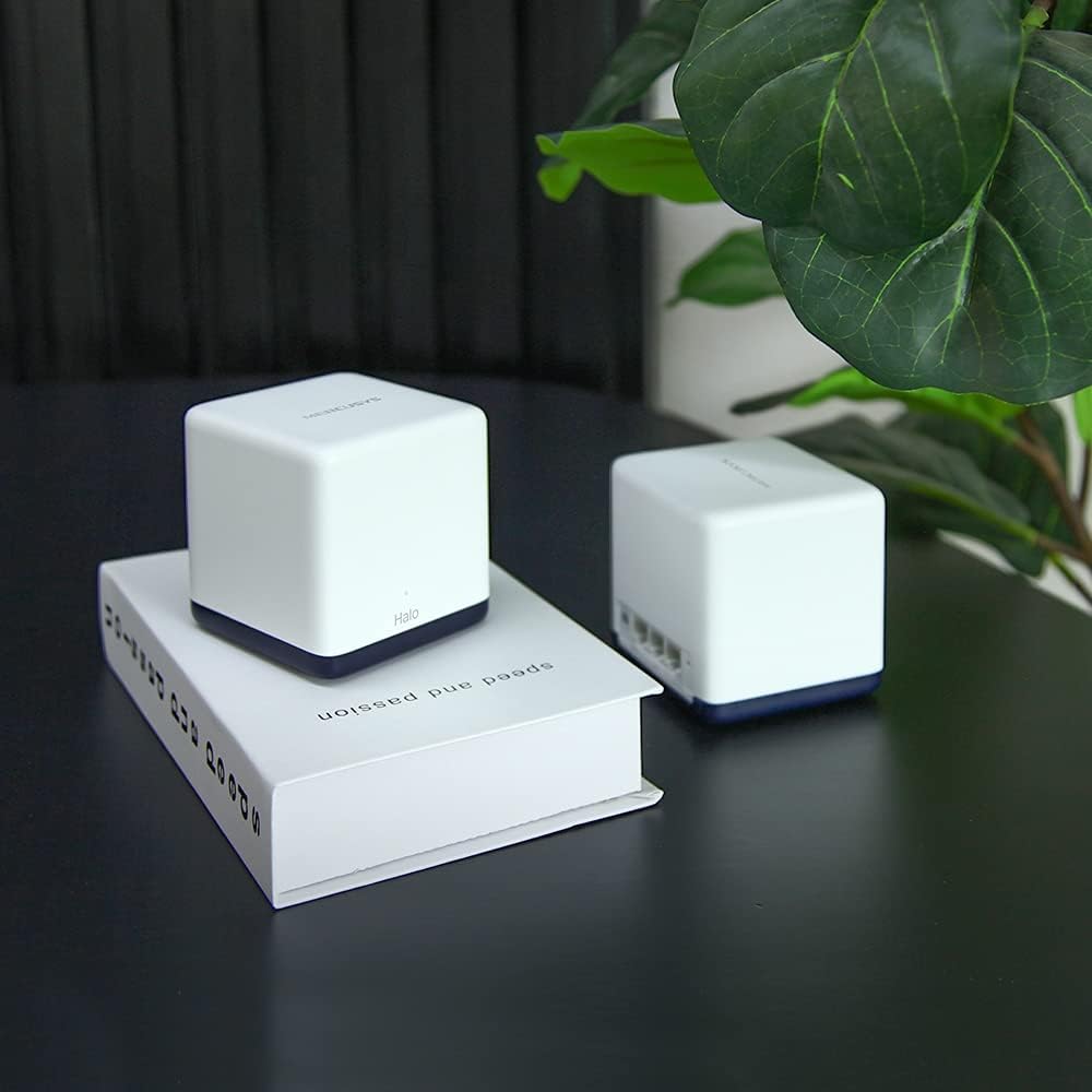 Mercusys AC1900 Whole Home Mesh Wi-Fi System, Coverage up to 4,000 ft² (350 m²) Connect over 100 Devices, Full Gigabit Ports, Dual Band Wi-Fi, Easy App Control, Halo H50G(2-pack) AC1900 Mesh(2-pack)|Plus