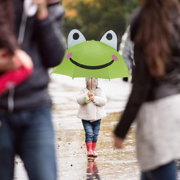 relaxdays Kinder-Regenschirm Lowe blau