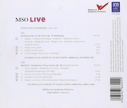 Tchaikovsky: Symphony 6, Manfred Symphony. MSO Live/Caetani [2 CD Box Set]