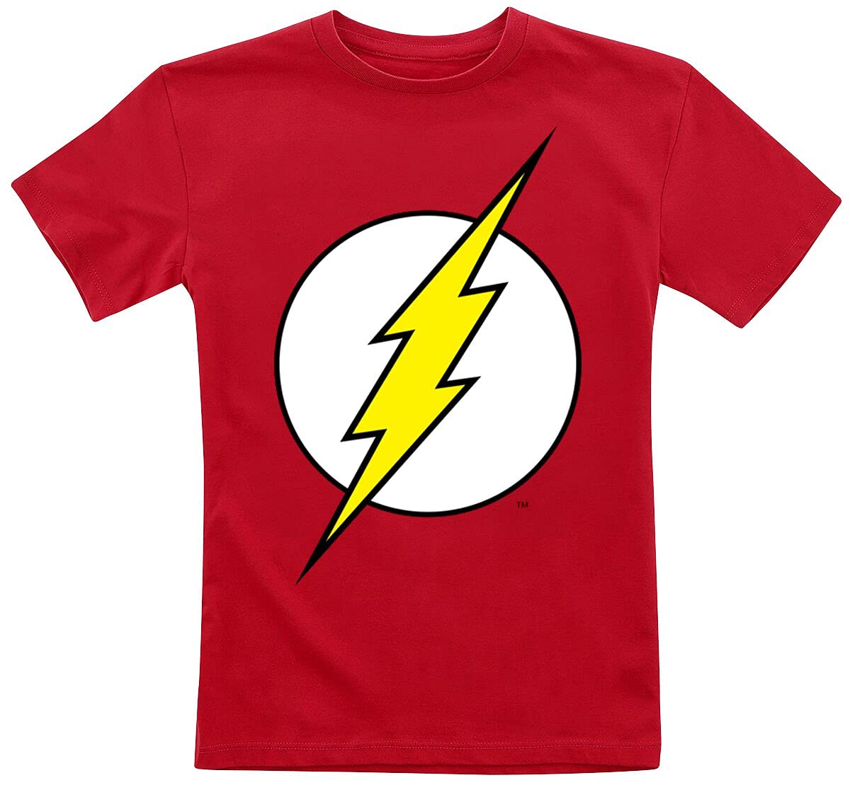 The Flash Officially Licensed Emblem Unisex Kids T-Shirt Ages 3-12 Years 8 Years Red