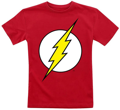 The Flash Officially Licensed Emblem Unisex Kids T-Shirt Ages 3-12 Years 8 Years Red